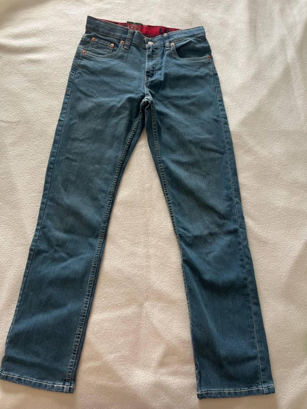 Boys Classic Straight Dark Blue Jeans size 14